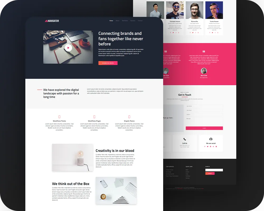 GS Ghalib's Portfolio - Navigator Theme