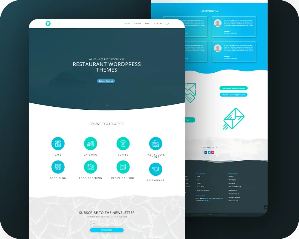 GS Ghalib's Portfolio - Restaurant WP Themes