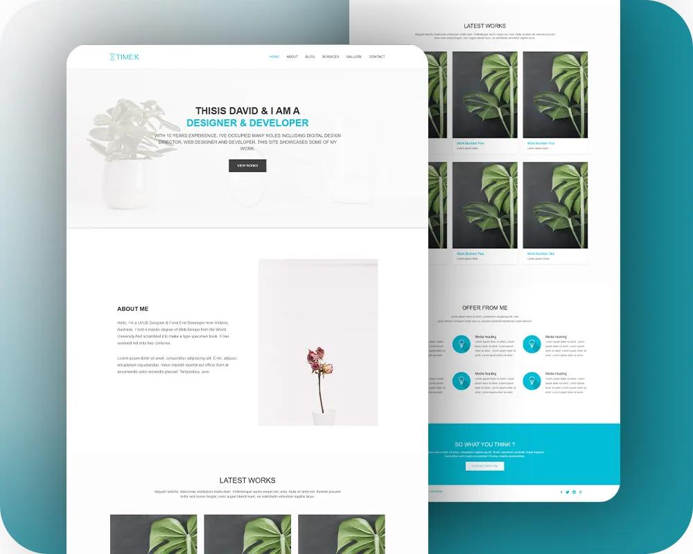 GS Ghalib's Portfolio - Timer Theme