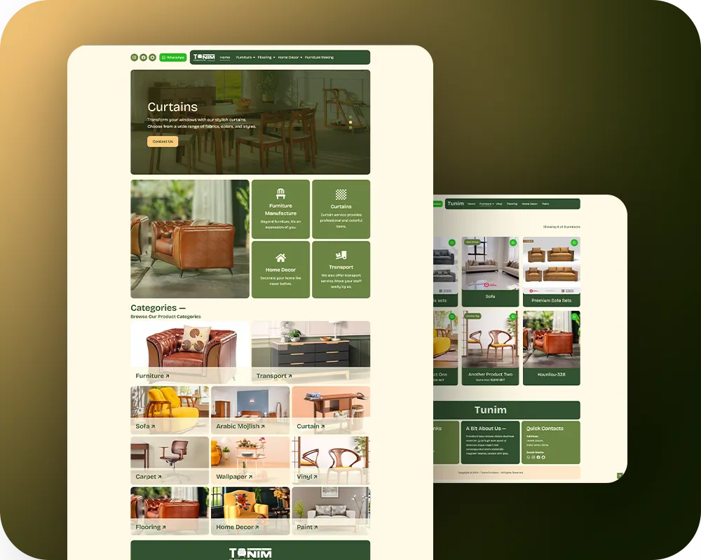 GS Ghalib's Portfolio - Tunim Furniture