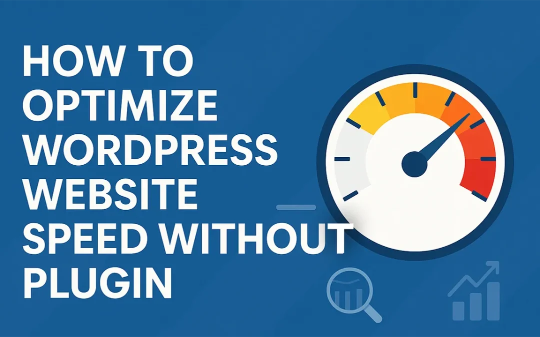 How to optimize WordPress website speed without plugin?